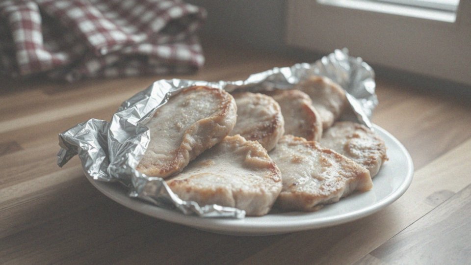 Jak przykrycie kotletów folią aluminiową wpływa na ich soczystość?