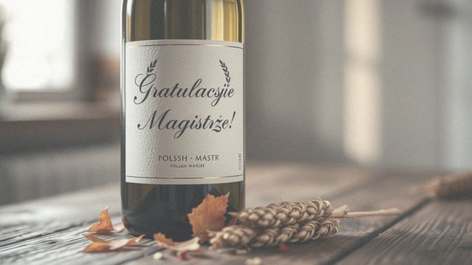 Jakie etykiety na wino mogą być pięknym prezentem dla magistra?