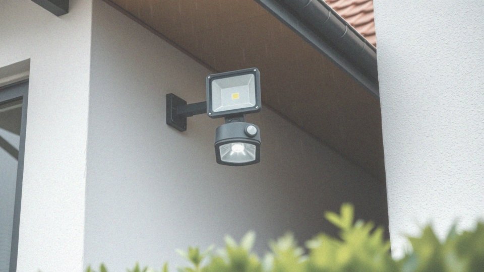 Jak wygląda podłączenie lampy LED z czujnikiem ruchu na zewnątrz?